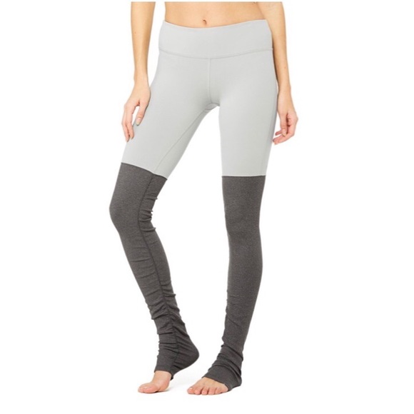 ALO Yoga Pants - Alo Yoga Goddess Leg Warmer Leggings Alloy Grey S